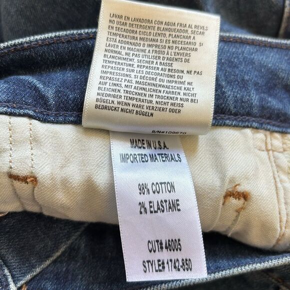 Citizens Of Humanity Olivia High Rise Slim Ankle Denim Jeans Exposed Button Fly - Picture 8 of 9